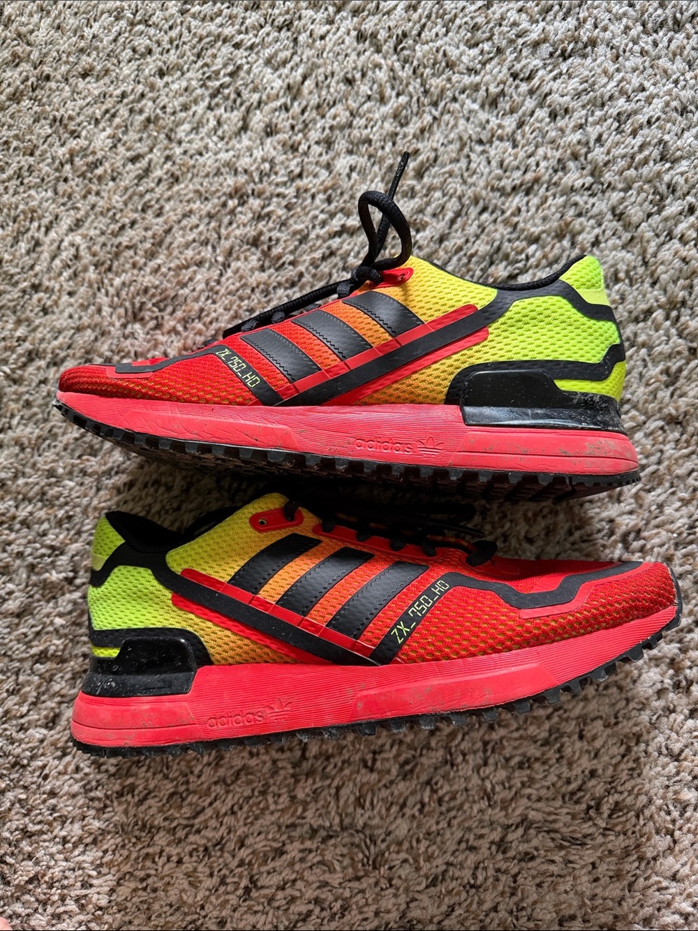 Men’s Neon Red & Yellow Adidas